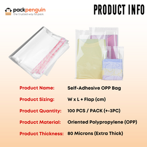 Clear Self Adhesive OPP Bag